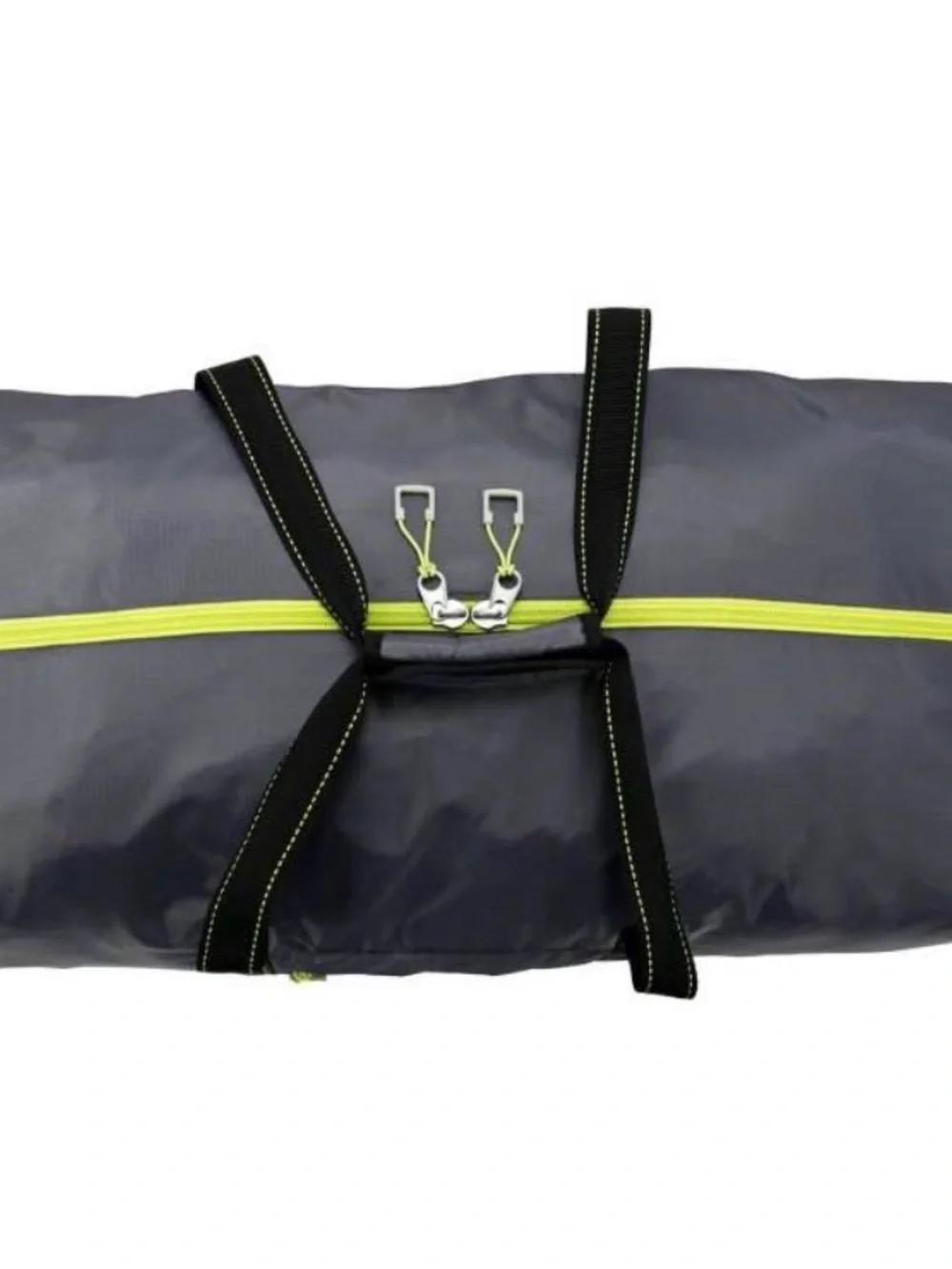 Gray Men’s Duffel Travel Bag with Neon Accent